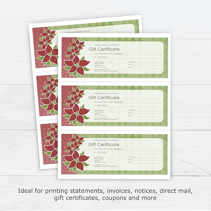 PrintWorks Professional 3 Part Perforated Paper 8.5” x 11” - Perfect For W-2, 1099, & Statement Use - Made in the USA - 2500 Sheets - 24 lb - Printer Compatible - White (04122C)