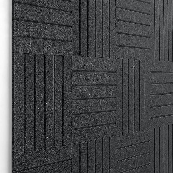 15 Pack Felt Bulletin Board Tiles (12x12 Inch) Self Adhesive Cork Board Alternative for Walls with 30 Push Pins Decorative Acoustic Panels & Pin Board for Home Office, Classroom, Vision Board Decor