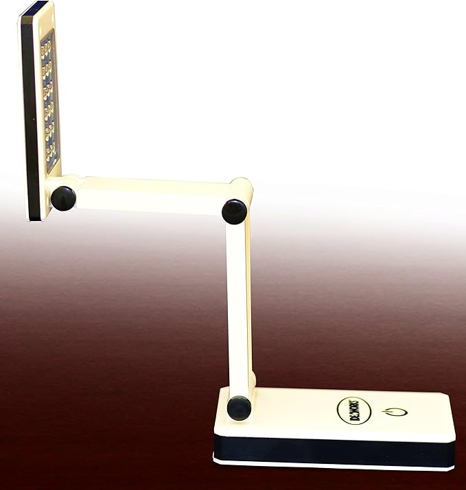 IdeaWorks LED Lamp for Desk - Collapsible, Portable from Home to Office, Acrylonitrile Butadiene Styrene, White