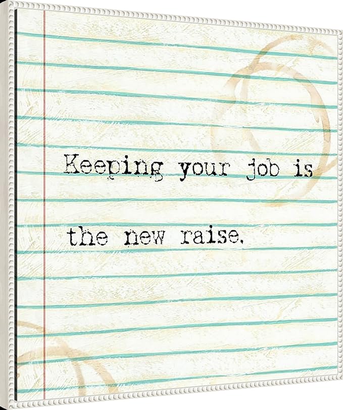 Amanti Art Framed Canvas Wall Art 30x30 Office Snark III by Studio W, Framed Wall Art Canvas, Humor Artwork, Traditional Decor, Large Poster Painting for Living Room, Bedroom, Bathroom, Kitchen,