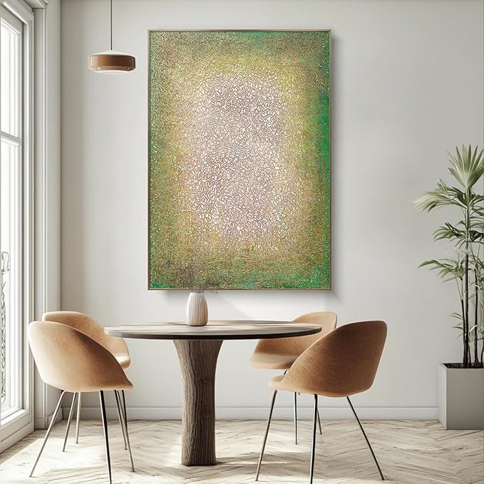 BrightA Large-scale wall hand-painted texture relief artworks - versatile decorative items for bedrooms and living rooms - creating a personalized artistic home environment 39.4"x59"