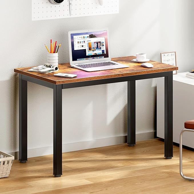 SogesHome 31.5inches Computer Desk PC Desk Office Desk Workstation for Home Office Use Writing Table, Vintage Brown(31.5''Lx15.75''W)