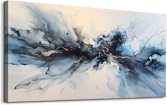 hyidecorart Minimalism Abstract Ink Wall Paintings Canvas Wall Decor For Bedroom Wall Art For Living Room Office Decorations Ready to Hang Pictures Canvas Prints Artwork Modern Home Decor