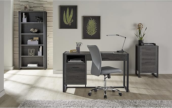 Realspace® DeJori 20" D Vertical 2-Drawer File Cabinet, Charcoal