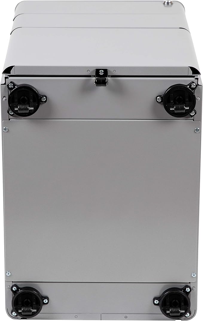 EMMA + OLIVER Modern 3-Drawer Mobile Locking Filing Cabinet Storage Organizer-Gray