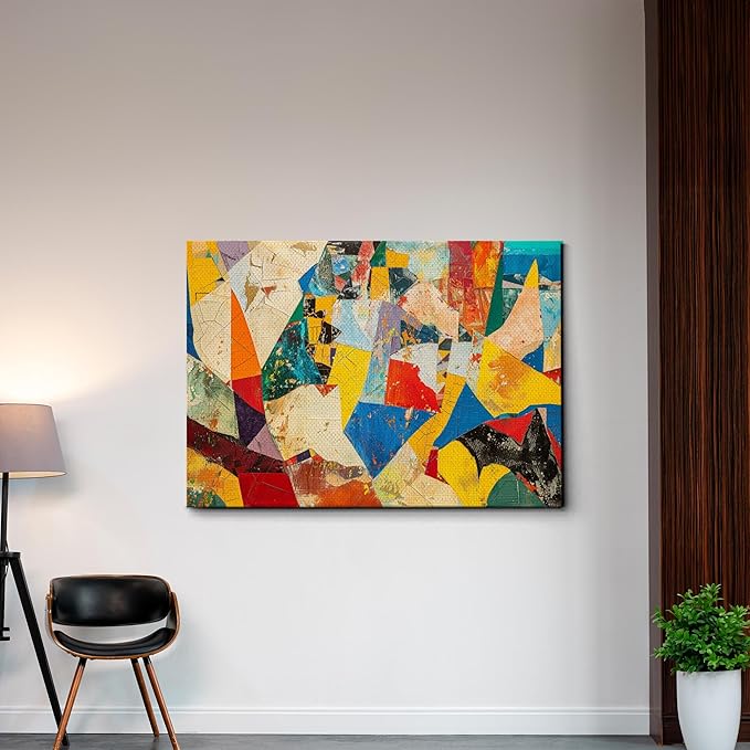 Contemporary Wall Art, Oversized Wall Art, Abstract Print On Canvas, Expressionism Art, Rustic Wall Art, Living Room Wall Art, Office Art, Office Wall Decor, Arts