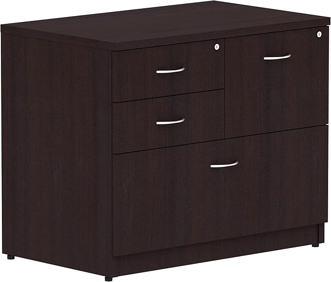 Lorell 2-Box/1-File Espresso 4-Drawer Lateral File