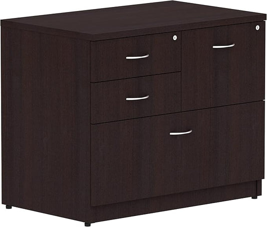 Lorell 2-Box/1-File Espresso 4-Drawer Lateral File
