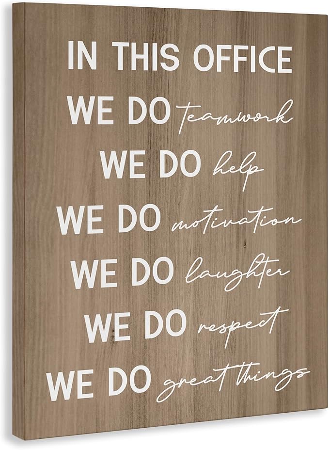 Stupell Industries In This Office Motivational Canvas Wall Art Design by Daphne Polselli, 30 x 40