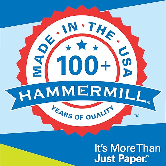 Hammermill Colored Paper, 20 lb Gray Printer Paper, 11 x 17 - Made in the USA, Pastel Paper, 102178C - 5 Ream (2,500 Sheets)