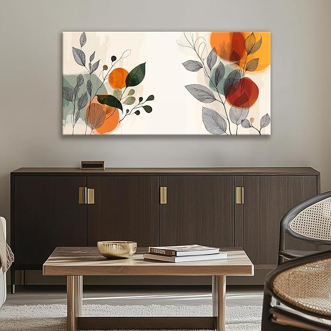 Suconvng Wall Art For Living Room Modern Boho Wall Art Decor Modern Aesthetic Canvas Art Wall Decor Home Wall Decoration Suitable Pictures For Bedroom Apartment Office Can Be Hung 24" × 48"