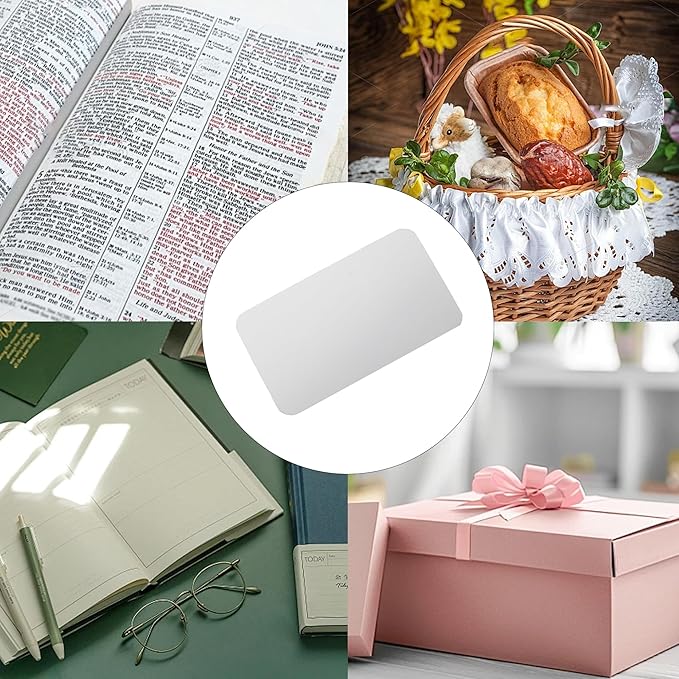 pson 100PCS Mini Blank Cards, White Note Cards, Small Craft Paper for Notes, DIY Art Projects, Business Messages & Special Occasions (3.4 x 2inch)
