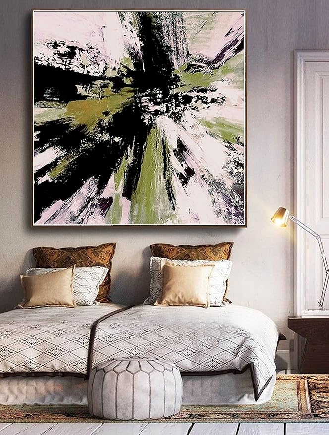 Abstract Large Painting Original Abstract Home Decor Canvas Large Abstract Wall Art Brown Oil Abstract Painting Acrylic Minimalist Painting 60" x 60"