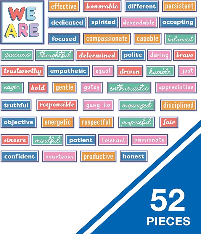 Carson Dellosa Education We Stick Together 52 pc Bundle Motivational Bulletin Board Set, Positive Affirmations and Reproducible Social Emotional Learning Activities, Growth Mindset Classroom Decor