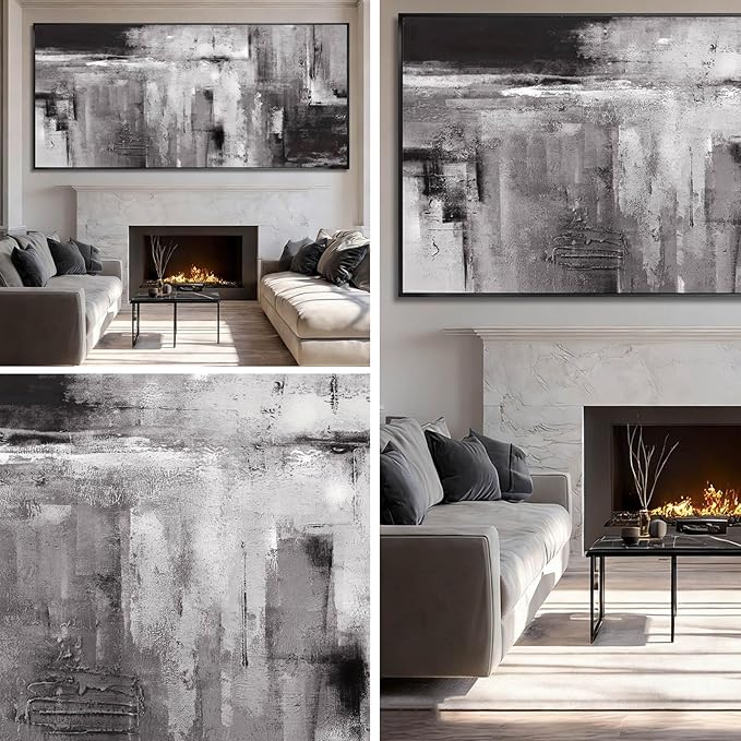XIANSHOU Graffiti Wall Art Abstract Canvas Picture Contemporary Photo Prints 40"x86" Large Posters for Living Room Office Artwork