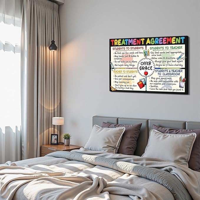 Success Mindset Framed Canvas Wall Art Inspirational Quote Prints Wall Decor for Office Home Bedroom Living Room Gym Dorm Made in USA