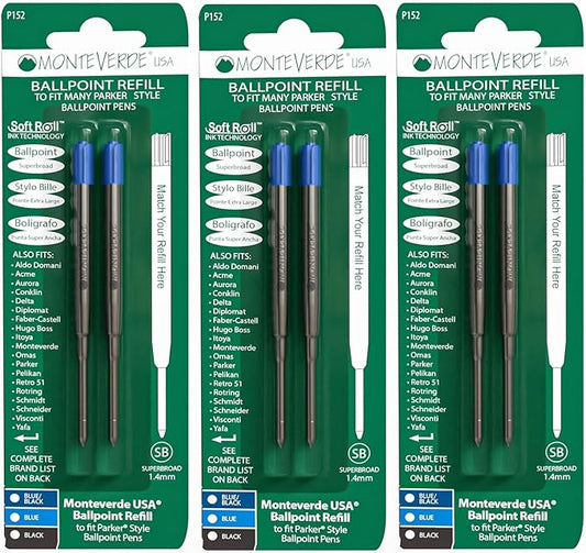 Monteverde Ballpoint Refill to Fit Parker Ballpoint Pens (P15)
