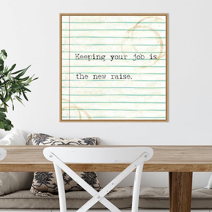 Amanti Art Framed Canvas Wall Art 22x22 Office Snark III by Studio W, Framed Wall Art Canvas, Humor Artwork, Modern Decor, Medium Poster Painting for Living Room, Bedroom, Bathroom, Kitchen, Office