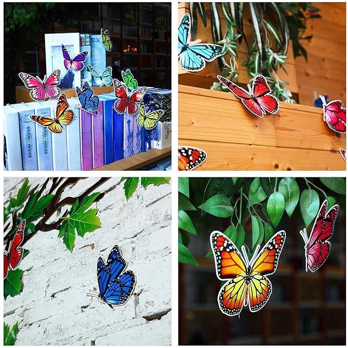 60 Pieces 70 x 55 Inch Classroom Big Tree Bulletin Board Set with Leaves and Butterflies, Woodland Whimsy Decor with 180 Pieces Removable Glue Point Dots for School Decoration(Stylish Green Leaf)