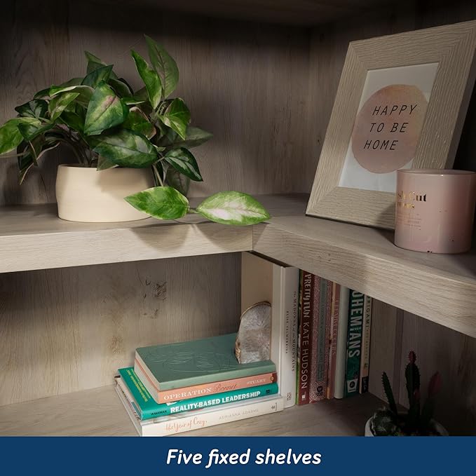 Sauder Miscellaneous Storage Bookcase, in a Chalked Chestnut Finish