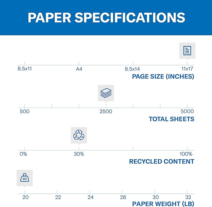 Hammermill Colored Paper, 20 lb Tan Printer Paper, 8.5 x 11-10 Ream (5,000 Sheets) - Made in the USA, Pastel Paper, 102863C