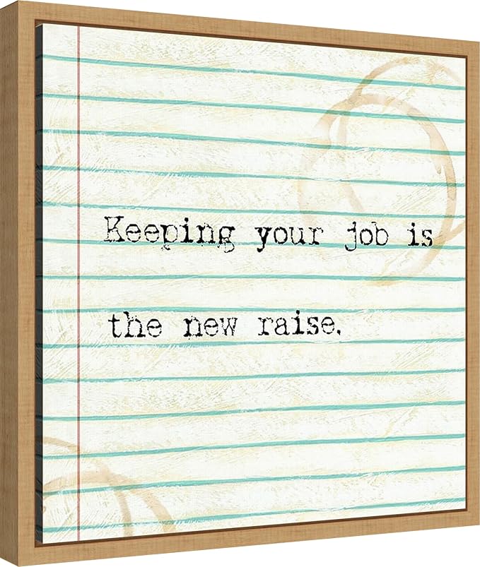 Amanti Art Framed Canvas Wall Art 16x16 Office Snark III by Studio W, Framed Wall Art Canvas, Humor Artwork, Modern Decor, Small Poster Painting for Living Room, Bedroom, Bathroom, Kitchen, Office or