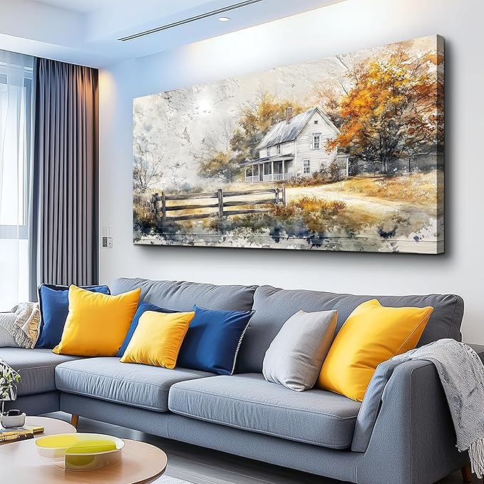 KELIYUAN Large Wall Decor Canvas Painting Wall Art For Living Room Dining Room Abstract Ink Landscape Paint Picture Prints Artwork For Corridor Bedroom Office Home Decoration Ready to hang 24x48 In