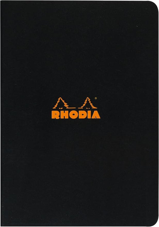 Rhodia Staplebound Notebooks ruled, black cover 8 1/4 in. x 11 3/4 in. 48 sheets