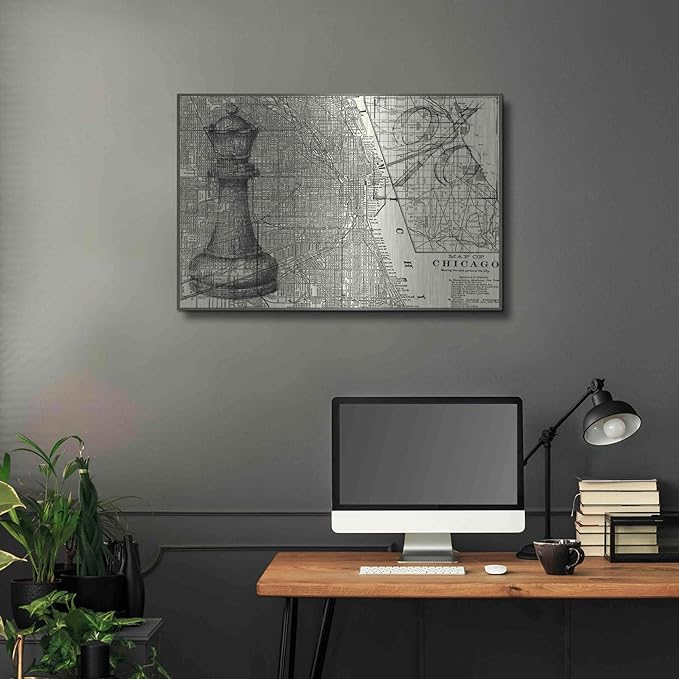 'Office Sketches Collection E' by Ethan Harper Metal Wall Art, 36"x24"