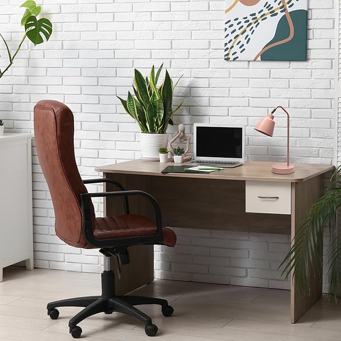 Simple Designs LD1077-BPK 16" Sleek Essentials Adjustable Metal Desk Task Lamp, for Office, Desk, Nightstand, Dorm, Blush Pink