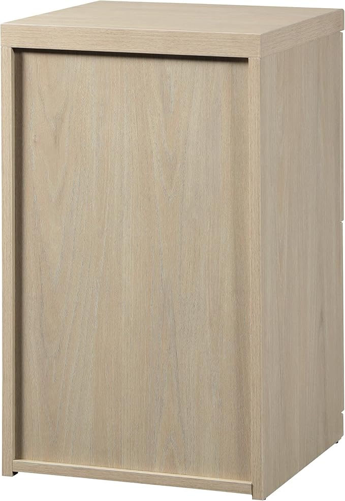 OSP Home Furnishings Alpine 2-Drawer Vertical File with Lockdowel Fastening System, 16.75 inches Wide, Norwegian Alder Finish