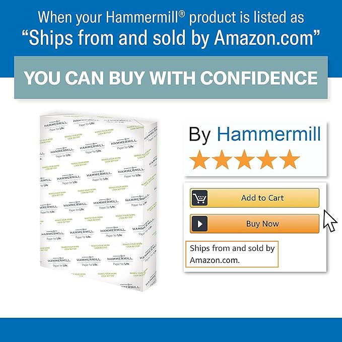 Hammermill Printer Paper, Premium Color 32 lb Copy Paper, 12 x 18-100 Bright, Made in the USA, 106127C - 3 Ream (1,500 Sheets)