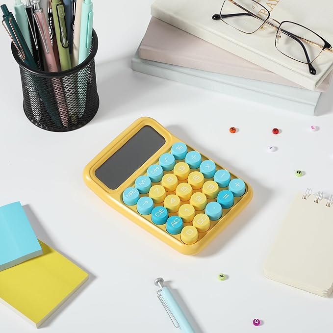 Mr. Pen- Mechanical Switch Calculator, 12Digits, Large LCD Display, Sunlit Shades, Calculator Big Buttons, Mechanical Calculator, Calculators Desktop Calculator, Cute Calculator, Aesthetic Calculator
