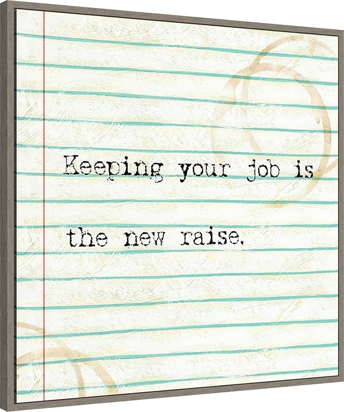 Amanti Art Framed Canvas Wall Art 30x30 Office Snark III by Studio W, Framed Wall Art Canvas, Humor Artwork, Country Rustic Decor, Large Poster Painting for Living Room, Bedroom, Bathroom, Kitchen,