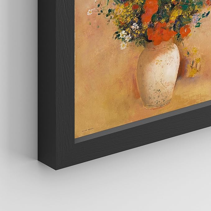 SIGNWIN Framed Poster Bathroom Decor 11"x14"x 8 Black, Wall Art Room Decor Multicolor for Living Room, Bedroom, Office Pastel Landscape Flowers Female Portrait Vintage Illustrations Bohemian