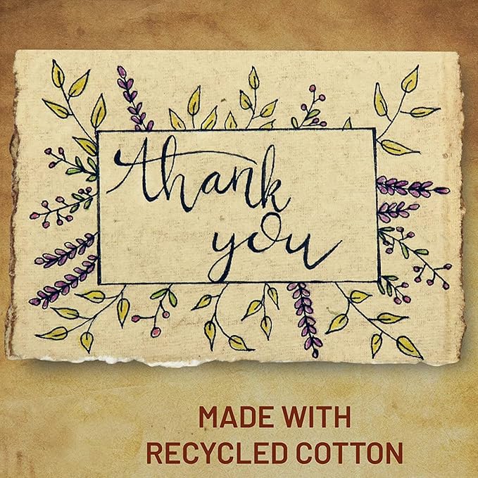 Deckle Papers® Deckled Edge Handmade Paper Place Cards, Escort Cards, Business Cards, Visiting Cards, 150gsm Thick, 2x3 Inches (Pack of-100 Pcs)-Brown