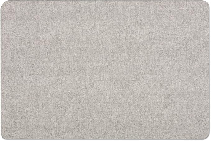 Quartet Bulletin Board 48"W x 36"H Fabric Cork Board Alternative for Office School or Home Décor, Gray (7684G)