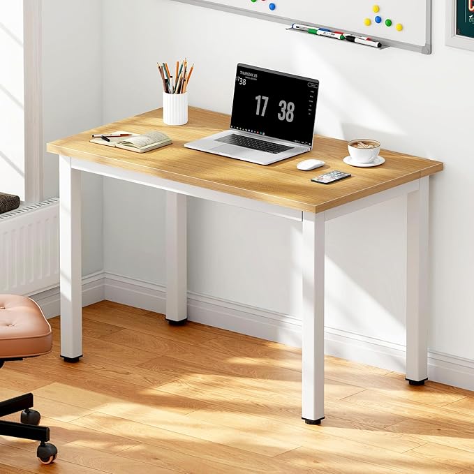 SogesHome 31.5inches Computer Desk PC Desk Office Desk Workstation for Home Office Use Writing Table, Oak(31.5''Lx15.75''W)