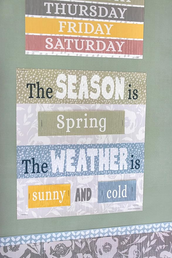 Teacher Created Resources Classroom Cottage Calendar Bulletin Board (TCR7173)