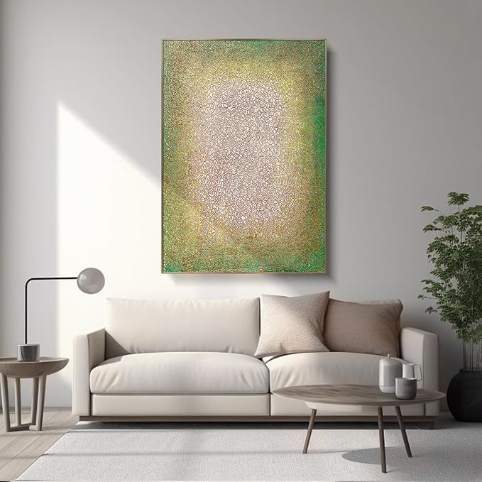 BrightA Large-scale wall hand-painted texture relief artworks - versatile decorative items for bedrooms and living rooms - creating a personalized artistic home environment 51.2"x72.8"