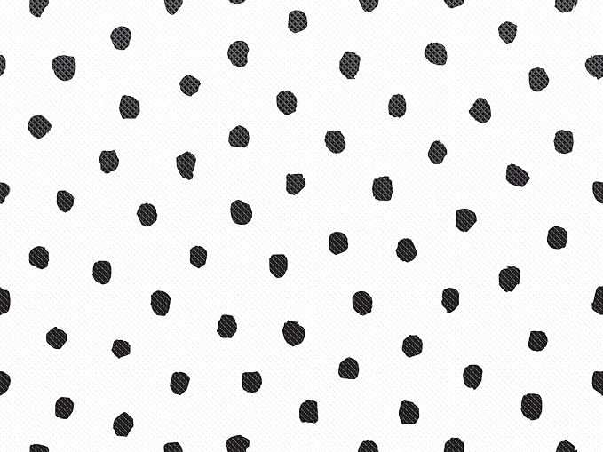 Teacher Created Resources Fun Size Black Painted Dots on White Better Than Paper Bulletin Board Roll (TCR77419)