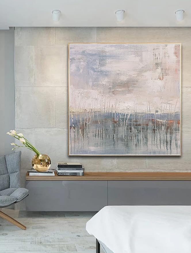 Original Abstract Canvas Art,Large Abstract Canvas Art,oil abstract canvas,unique painting art,large abstract art 32x32 inches