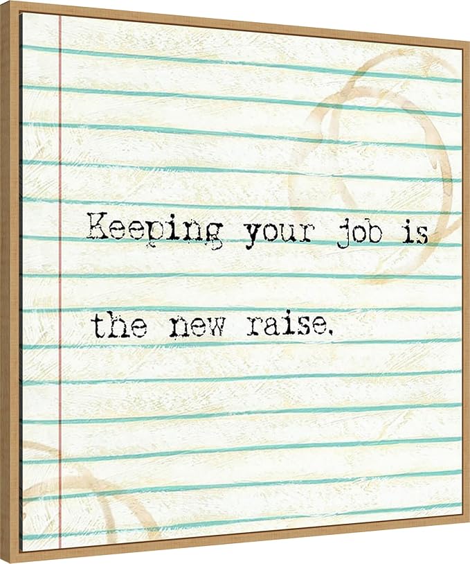 Amanti Art Framed Canvas Wall Art 30x30 Office Snark III by Studio W, Framed Wall Art Canvas, Humor Artwork, Modern Decor, Large Poster Painting for Living Room, Bedroom, Bathroom, Kitchen, Office or