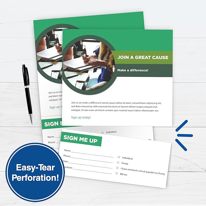 PrintWorks Professional 3 1/2" Horizontal Perforated Paper 8.5” x 11” - Perfect For W-2, 1099, & Statement Use - Made in the USA - 500 Sheets - 24 lb - Printer Compatible - White (04130)