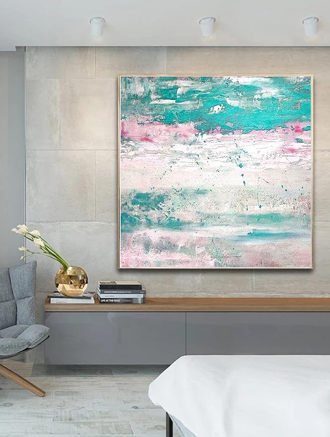 Large Abstract Painting,Modern abstract painting,texture art painting,palette knife canvas,acrylic abstract,art with texture 32x32 inch