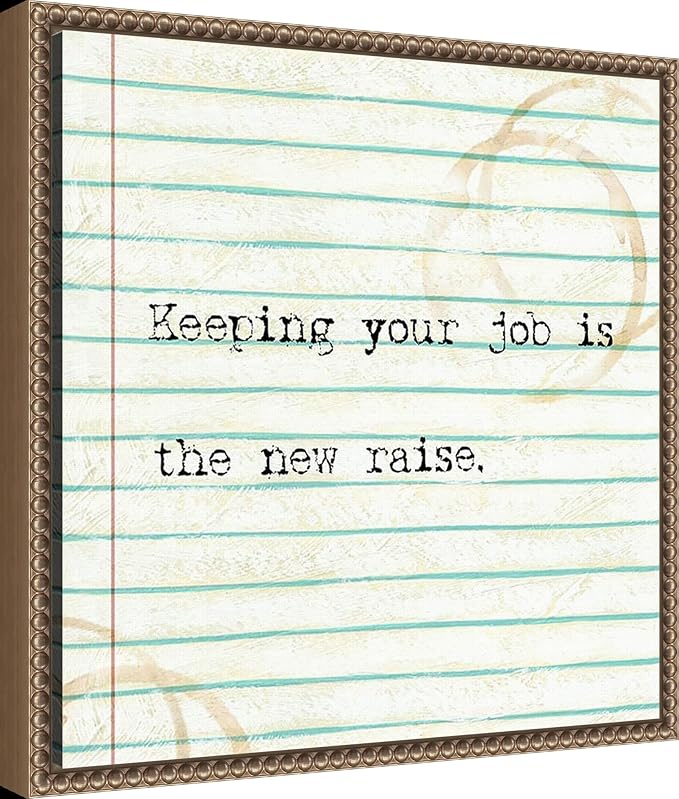 Amanti Art Framed Canvas Wall Art 16x16 Office Snark III by Studio W, Framed Wall Art Canvas, Humor Artwork, Traditional Decor, Small Poster Painting for Living Room, Bedroom, Bathroom, Kitchen,