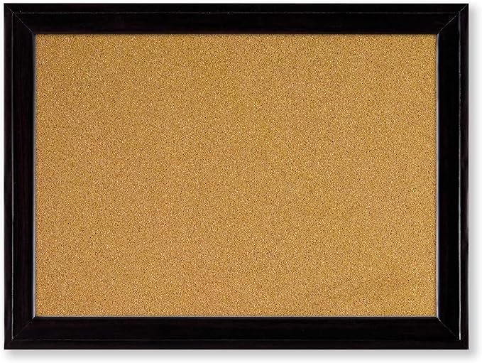 Quartet Home Décor Cork Bulletin Board, Black Frame, 11 x 17 Inches, Pack of 2 (79279)
