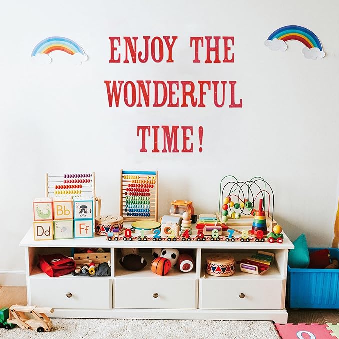 Glitter Bulletin Board Letters 155 Pieces 4 Inch Letter Stickers for Poster Board Stick on Letters for Bulletin Board Display Home School Classroom Decor(Red)