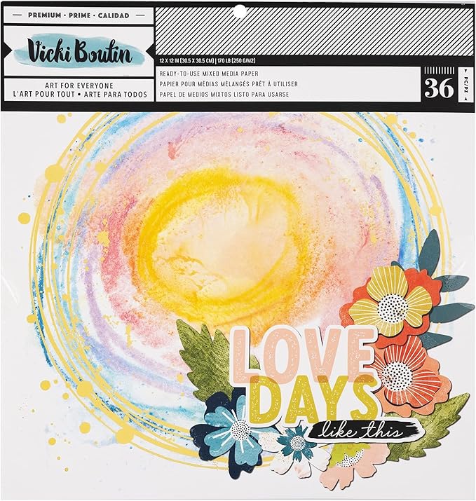 Vicki Boutin Paper 12X12MEDIA, Print Shop Painted Backgrounds (34013867)