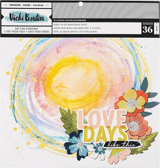 Vicki Boutin Paper 12X12MEDIA, Print Shop Painted Backgrounds (34013867)
